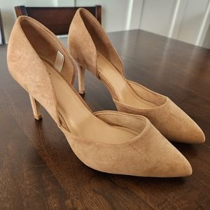 Suede Target Heels